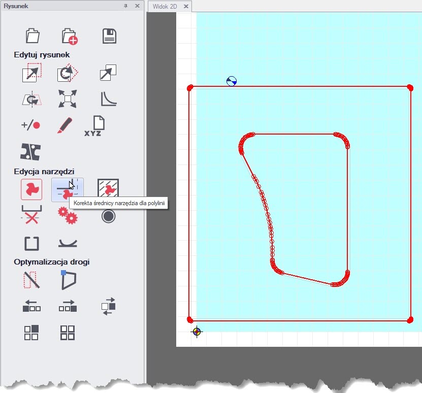 cncGraF: Frezowanie pliku DXF bez oprogramowania CAD/CAM
